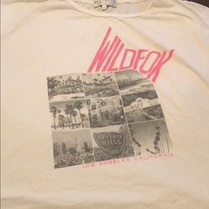 Wildfox Couture White RARE graphic oversized tee